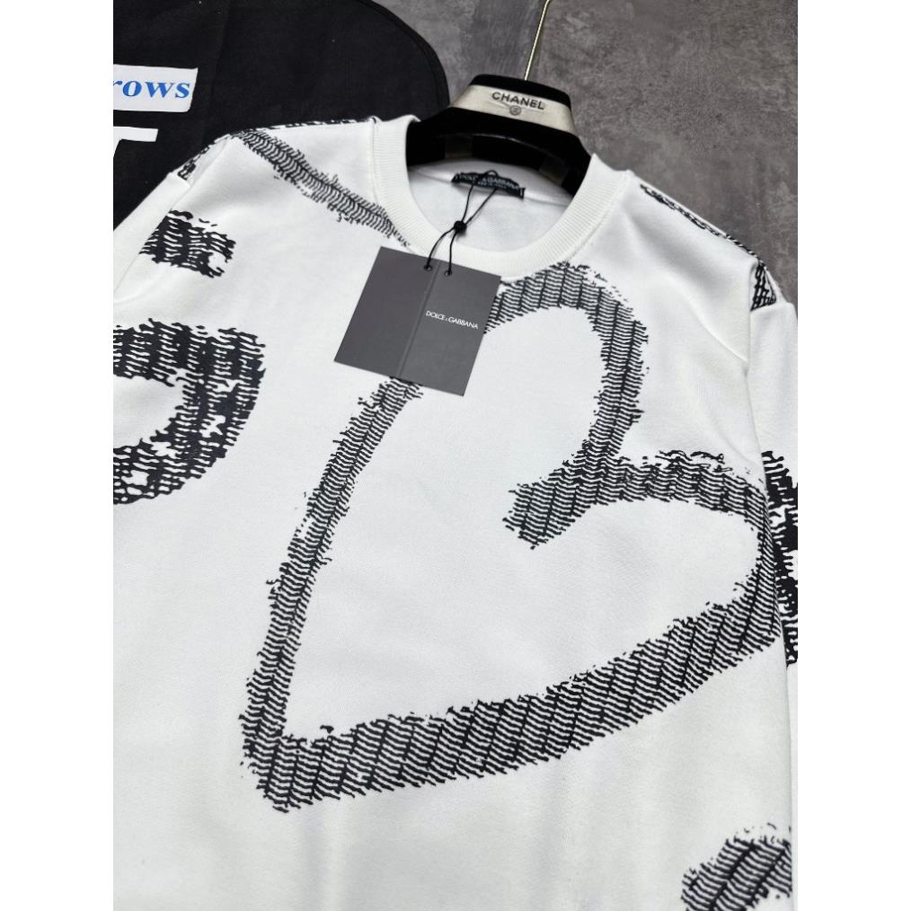 Áo nỉ nam DG hình trái tim siêu đẹp_Áo nỉ nam Dg cao cấp