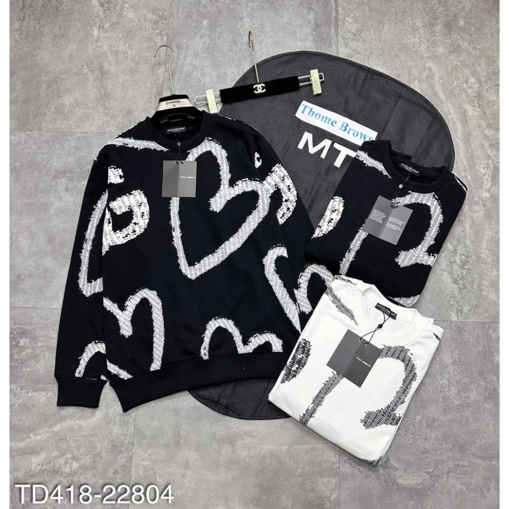 Áo nỉ nam DG hình trái tim siêu đẹp_Áo nỉ nam Dg cao cấp