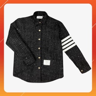 Áo sơ mi thome browne chất dạ kim tuyến hàng 2 lớp bản cao cấp-bomber thome kim tuyến hàng đẹp chuẩn form rr
