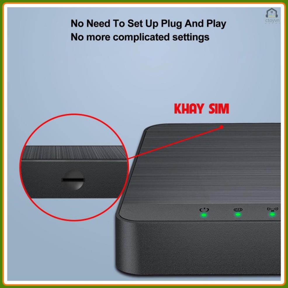 Cục phát wifi 4G, Bộ phát wifi từ sim 4G X300 chuyên lắp cho ô tô, phòng khách và bàn làm việc, 4 ăng ten ẩn bên trong