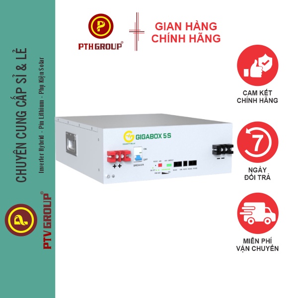 PTH GROUP Pin Lithium GIGABOX 5S 51.2V 100Ah | Pin Lưu Trữ Điện