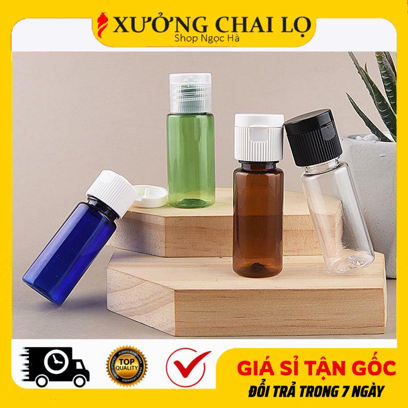 Chai Nhựa Nắp Bật ❤ Siêu Rẻ ❤ Chai Lọ Nhựa Pet Nắp Bật 10ml,15ml,20ml,30ml,50ml,100ml Chiết Mỹ Phẩm, Đựng Gel .