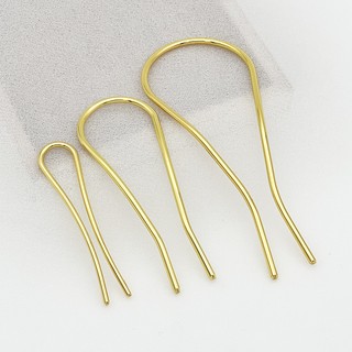 Cán trâm chữ U uốn cong 107*44mm nguyên liệu làm trâm làm trang sức cổ trang cosplay cổ phục có màu KC
