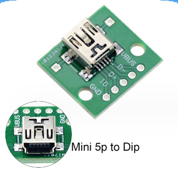 Mạch ra chân USB 2.0 , mini 5P, USB Vuông sang chân cắm
