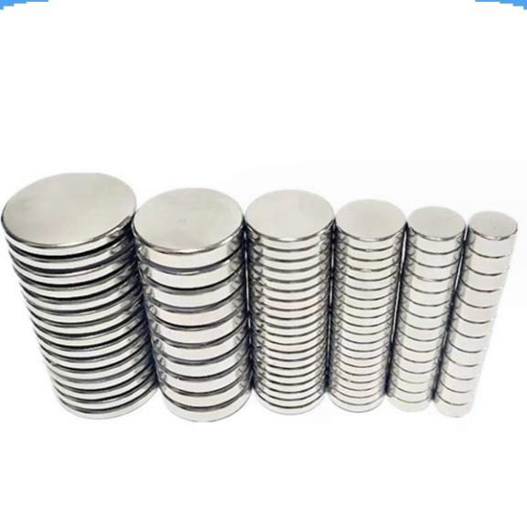 Nam châm đất hiếm tròn không lỗ đường kính 10-20mm