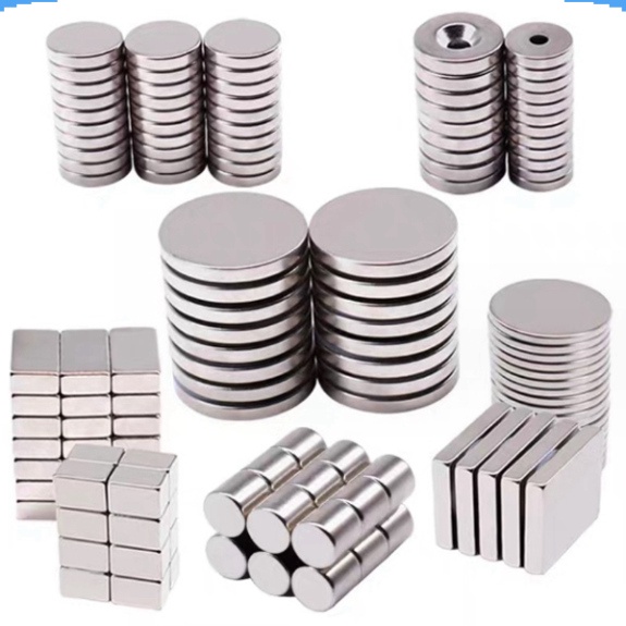 Nam châm đất hiếm tròn không lỗ đường kính 10-20mm