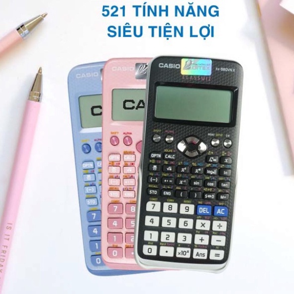 Máy tính CASIO Fx 580VN X thế hệ mới  Độ Chính Xác Cao - Máy Tính Giá Rẻ - Hàng Thái Bảo Hành 24 Tháng