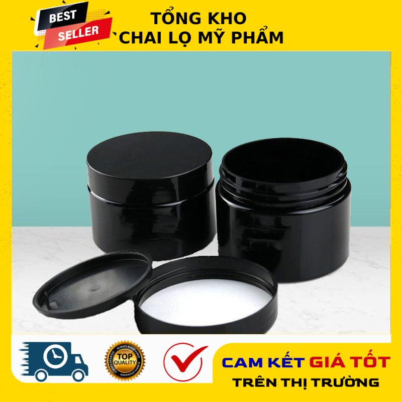Hủ Hộp Đựng Kem ❤ Hũ Hộp Nhựa Pet Đen 100g 200g Đựng Mỹ Phẩm, Thực Phẩm, Đồ Khô, Ngũ Cốc