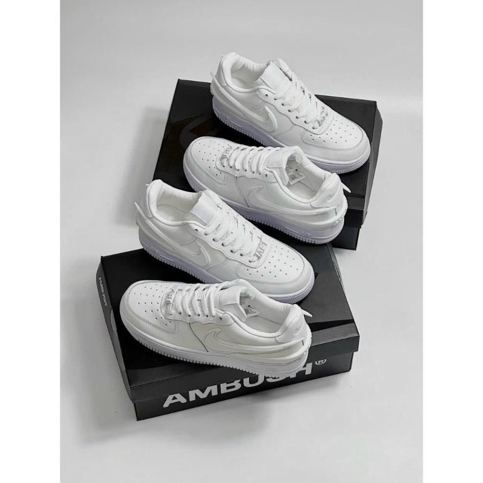 Giày _Nike Air Force 1  AMBUSH Low Phantom   , giày Af1 AMBUSH full trắng bản S.Cấp trung full phụ kiện