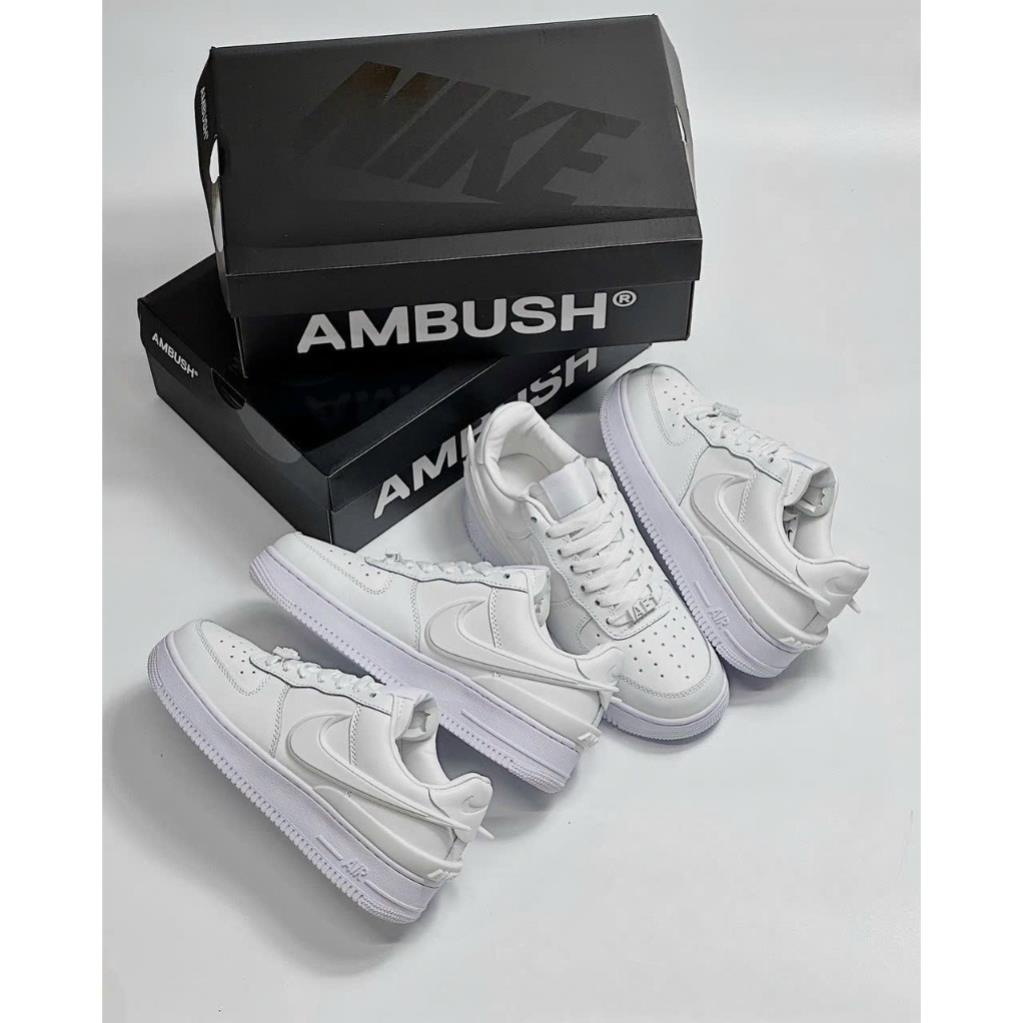 Giày _Nike Air Force 1  AMBUSH Low Phantom   , giày Af1 AMBUSH full trắng bản S.Cấp trung full phụ kiện