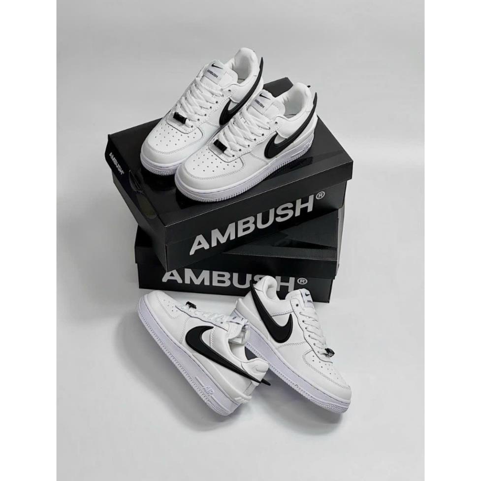 Giày _Nike Air Force 1  AMBUSH Low Phantom   , giày Af1 AMBUSH full trắng bản S.Cấp trung full phụ kiện