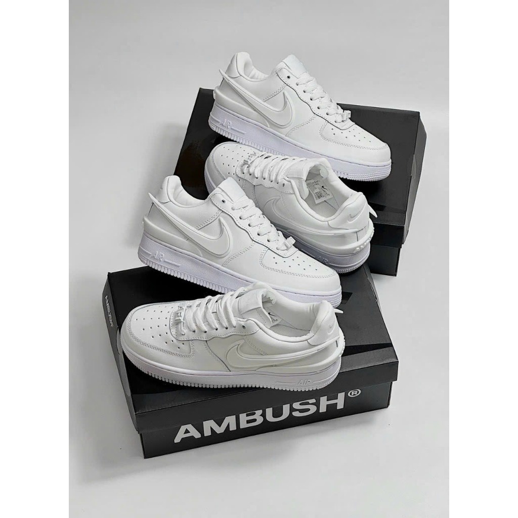 Giày _Nike Air Force 1  AMBUSH Low Phantom   , giày Af1 AMBUSH full trắng bản S.Cấp trung full phụ kiện