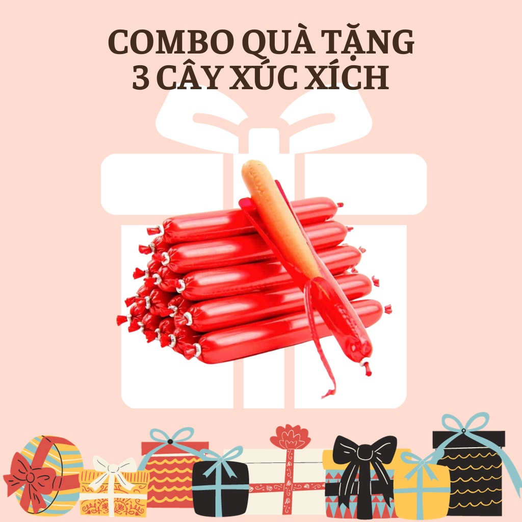 [QUÀ TẶNG] Combo 3 cây xúc xích cho chó mèo