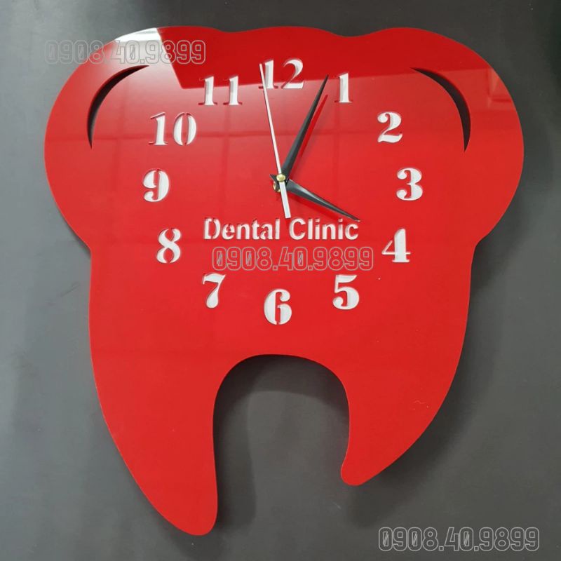 Đồng hồ hình răng trang trí phòng khám nha khoa