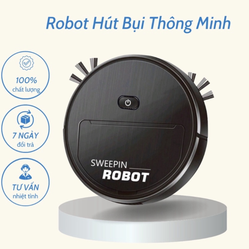 Robot quét nhà hút bụi lau nhà thông minh, Máy Hút Bụi đa chức năng giá rẻ HOT HOT