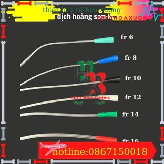 Dây hút dịch, hút nhớt, hút đờm hoàng sơn các số 8, 10, 12, 14, 16 không kiểm soát