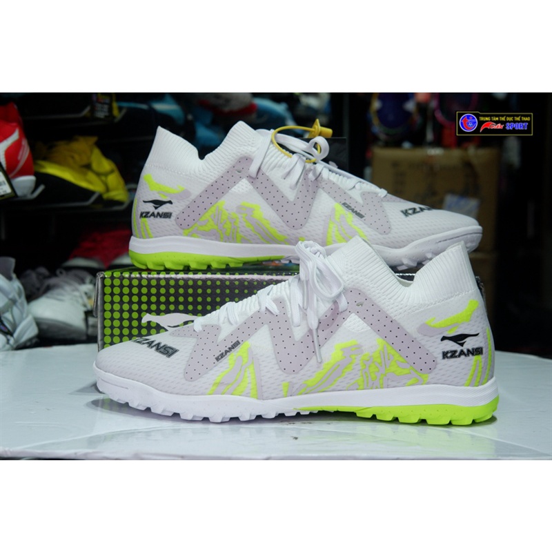 GIÀY BÓNG ĐÁ KAZANSI Ultra Ultimate pro TF - trắng xanh