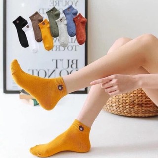 Combo 10 đôi tất gấu, hoa cúc cổ ngắn