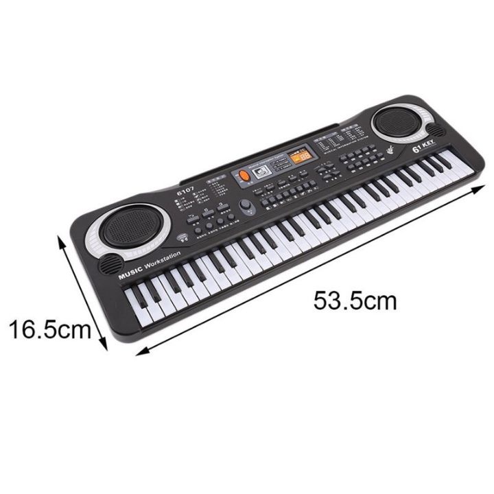 Đàn piano 61 phím cho bé - tặng kèm mic hát karaoke siêu cute sử dụng pin hoặc cắm điện trực tiếp