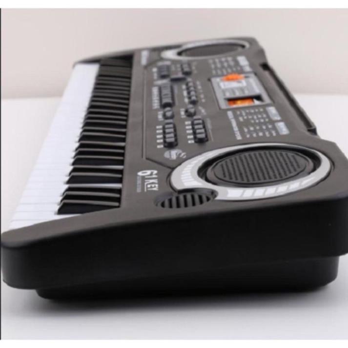 Đàn piano 61 phím cho bé - tặng kèm mic hát karaoke siêu cute sử dụng pin hoặc cắm điện trực tiếp