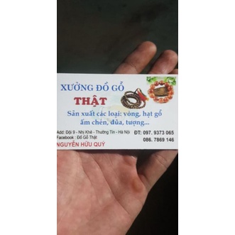 Vòng tràng GỖ - TRẮC 108 hạt tròn 6 ly Vòng gỗ may mắn đã trì chú