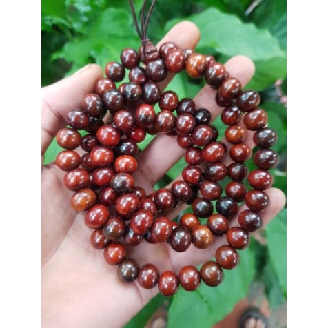 Vòng tràng GỖ - TRẮC 108 hạt tròn 6 ly Vòng gỗ may mắn đã trì chú