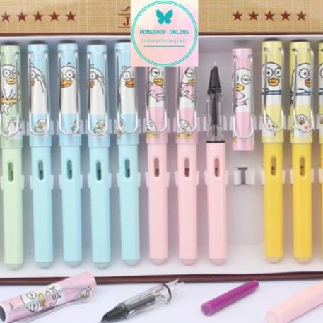 Bút máy xóa được Tặng Kèm Ống Mực Và Có Đầu Tẩy Sạch Mực Và Có Piston bơm mực dùng như bút máy bình thường