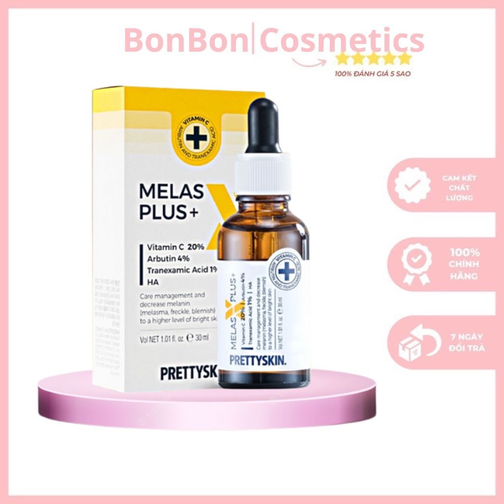 Tinh Chất Serum Melas X Plus Pretty Skin Dưỡng Trắng 30ml
