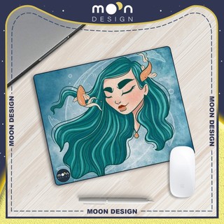 Miếng Lót Chuột Gaming in hình Cung Hoàng Đạo Song Ngư Pad Decor bàn làm việc size Tròn 25/35/21x26/25x31