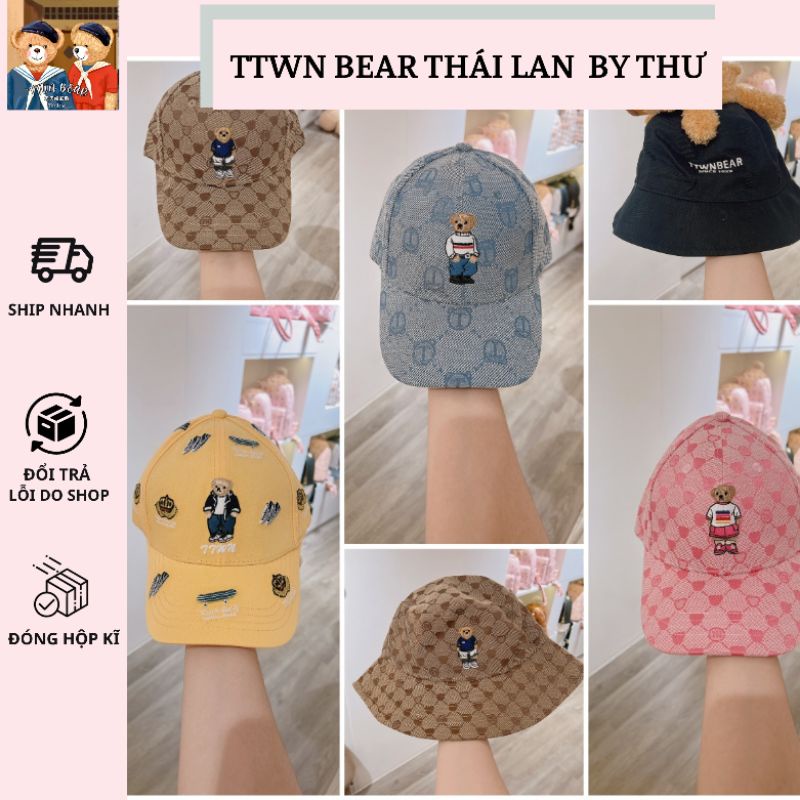 NÓN MÃ HOT NHÀ TTWN BEAR ( Hàng có sẵn)
