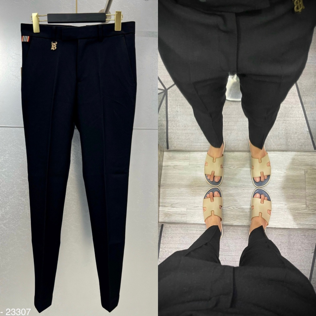 Quần tây âu nam BBR slimfit đen trơn thêu vạch sọc be đỏ mini cạp tag logo chữ BT basic cao cấp QA11P
