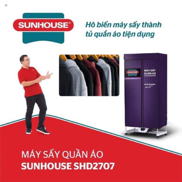 Tủ sấy quần áo sunhouse shd2707.