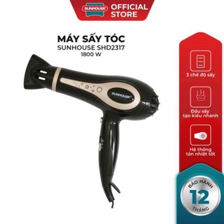 Máy sấy tóc sunhouse shd2317 công suất lớn 1800w bảo hành toàn quốc 12 tháng.