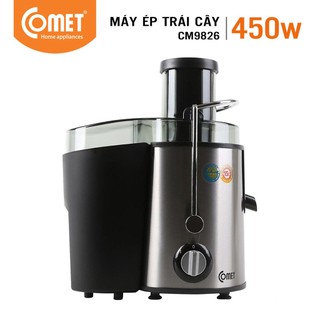 Máy ép trái cây 400W COMET CM9826 lưỡi dao sắc bén, Tự ngắt khi quá tải, sử dụng dễ dàng và đơn giản - Bảo hành 12 tháng