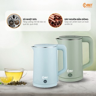 Bình đun siêu tốc 2 lớp 1.8L COMET CM8226