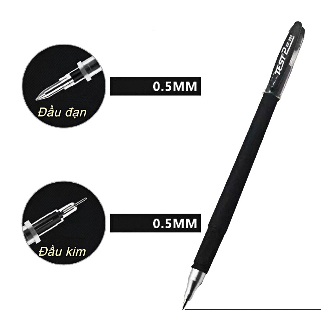 GIÁ SĨ, 10 bút chép kinh màu đen đủ chép