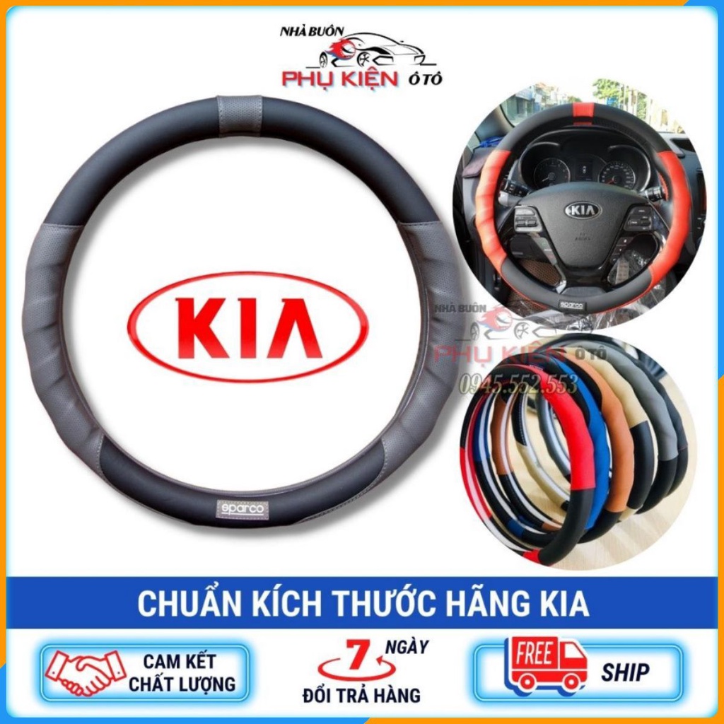 Bọc vô lăng KIA Morning, Cerato, K3, Seltos, Sedona, Sorento, Soluto, Optima, Rondo, Forte, Rio, Spectra - Phụ kiện ô tô