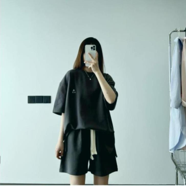 Set bộ đồ nữ dây rút bản to chất bo cotton dầy AO22