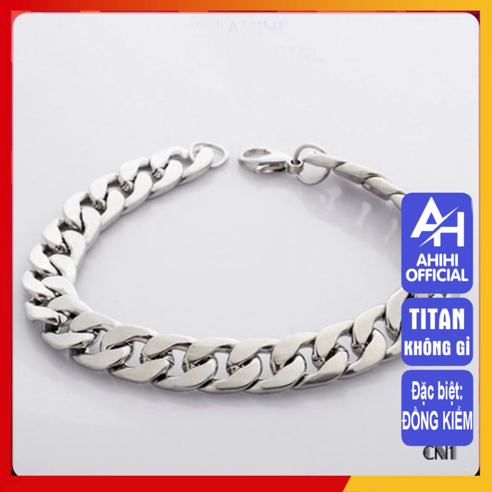 Lắc tay nam thép không gỉ 9MM cao cấp sang trọng rẻ đẹp không đen HCM V3