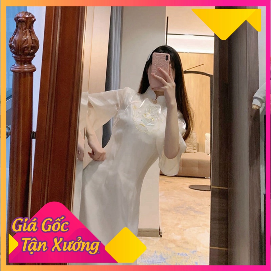 Váy Cách Tân Tơ Lụa Tiểu Thư