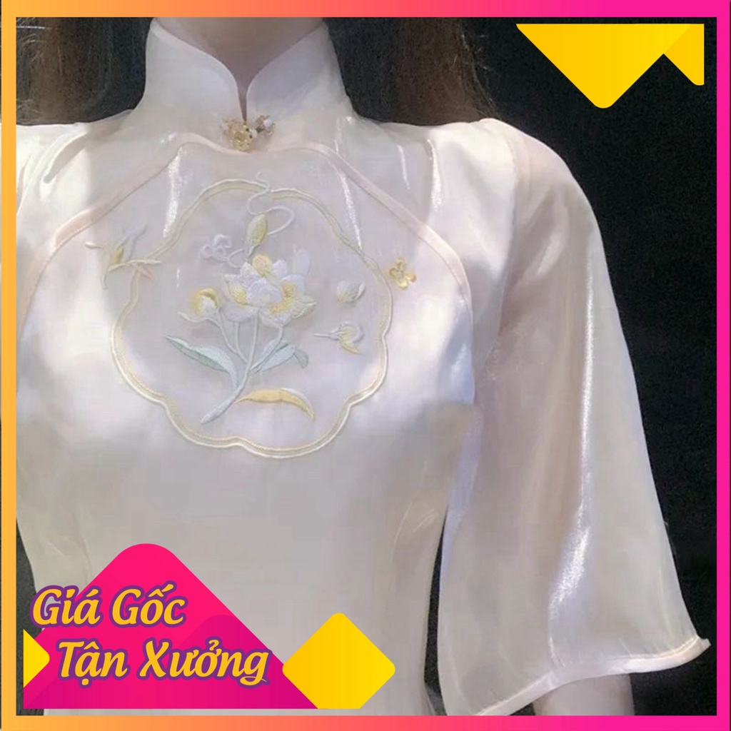 Váy Cách Tân Tơ Lụa Tiểu Thư