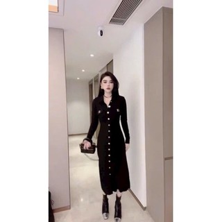 ĐẦM SƠ MI CHỮ B CÀI NÚT