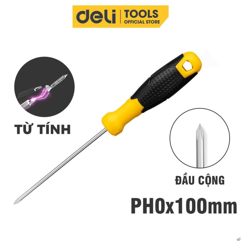 Tua Vít Deli Cao Cấp Đầu Philips - Đầu Vít Từ Tính Dễ Dàng Sử Dụng - Kích Thước 15cm - EDL633150