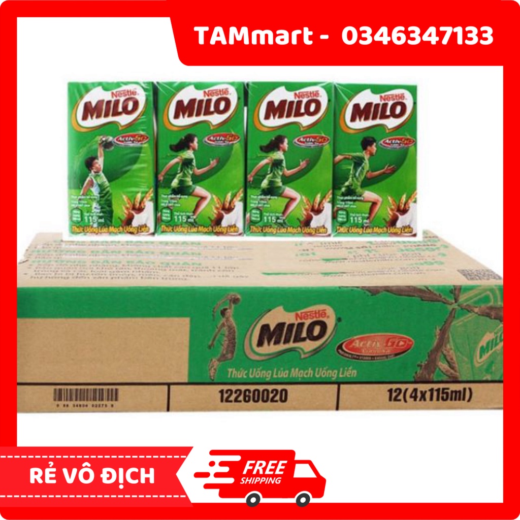 Thùng 48 hộp sữa MILO 115ml