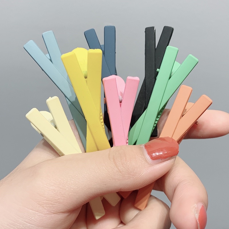 Kẹp tóc mái nhiều màu dễ thương dành cho nữ và bé gái