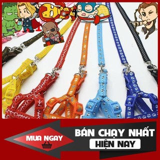 [❌GIÁ SỈ❌] 🔴(BÁN BUÔN) DÂY DẮT CHÓ MÈO HOẠ TIẾT BỀN DAI!! ❤️