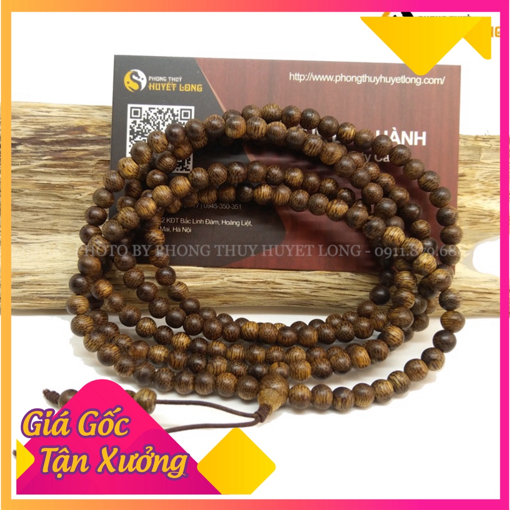 Nin Chuỗi 216 Hạt Trầm Hương Tự Nhiên Size 4mm cao cấp