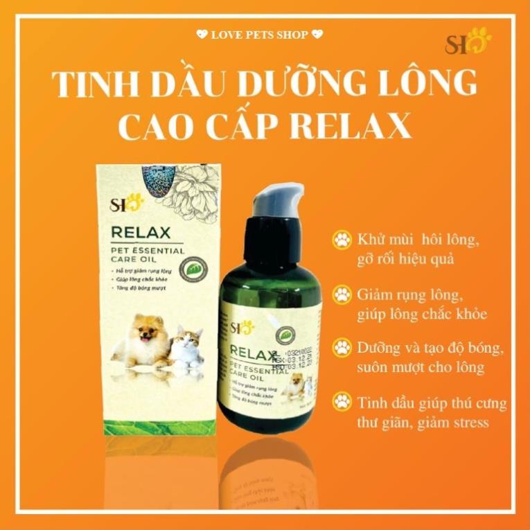 Tinh dầu dưỡng lông Relax cho chó mèo 80ml