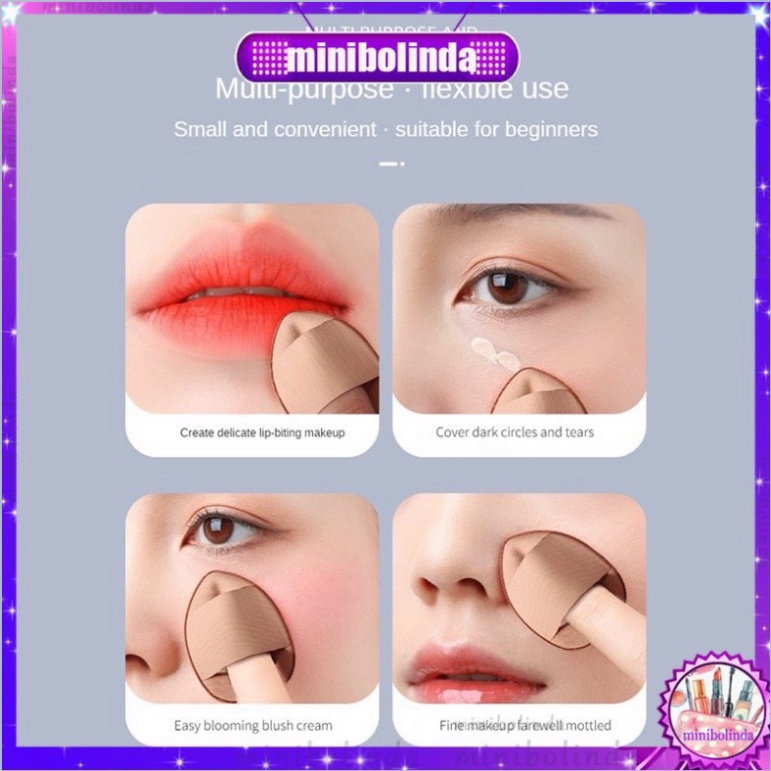 1 Mút trang điểm Hình Ngón Tay size nhỏ Che lỗi Bắt Sáng