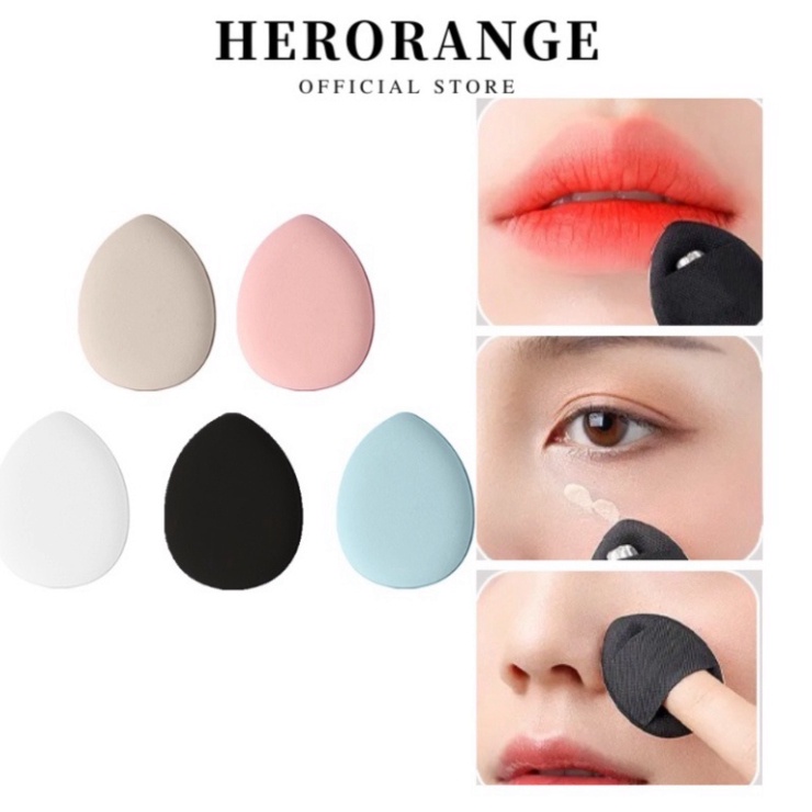 1 Mút trang điểm Hình Ngón Tay size nhỏ Che lỗi Bắt Sáng